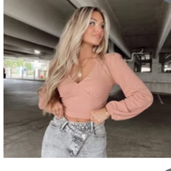 Nude long sleeve blouse size L - Picture 1 of 8